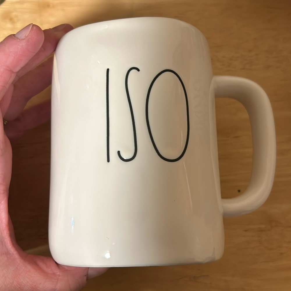 Rae Dunn “ISO” coffee mug